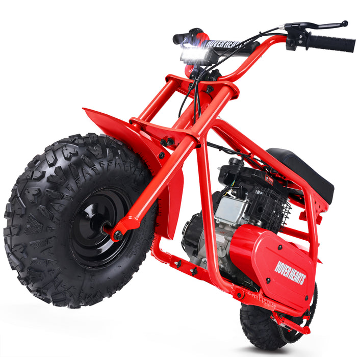 Hover Hearts Mini Bike, Gas Dirt Bike, Minibike, Gas Powered Mini Bikes for Adults, 99cc-4 Stroke Pit Bike with Led Light, Min Dirt bike, Motorcycle Max Load 200 Lbs., Max Speed 28 Mph, Age13+