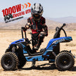 HoverHearts UTV 1000W 48V Battery Go-Kart, X-Large Steel Frame, Off-Road Tire, Full Suspension, Adjustable Speed, Electric 4 Wheeler with Parental Lock