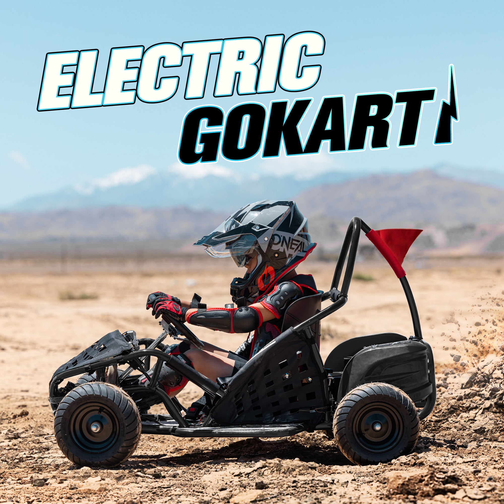 HoverHearts Electric Go Kart Parental Speed Control Top Speed 20 Mph