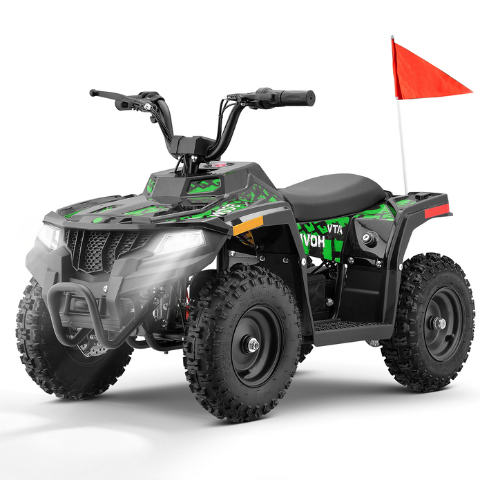 HoverHearts EA500-ER Electric ATV for Kids Teens 10-15MPH Safety Speed