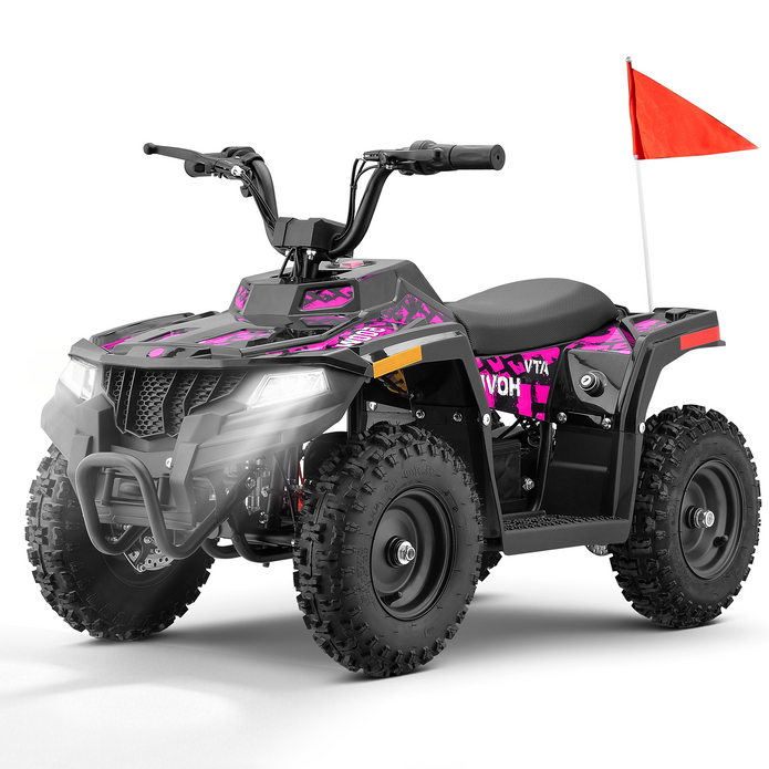 HoverHearts EA500-ER Electric ATV for Kids Teens 10-15MPH Safety Speed