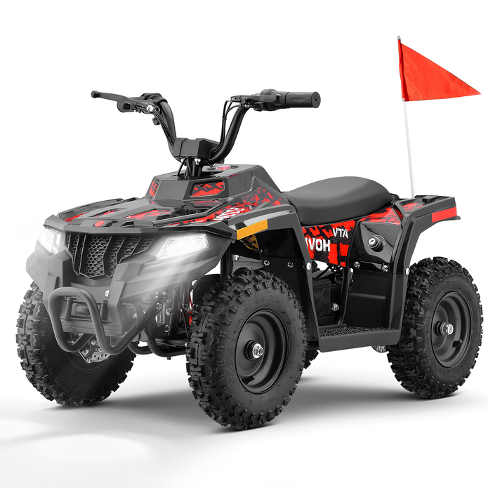 HoverHearts EA500-ER Electric ATV for Kids Teens 10-15MPH Safety Speed