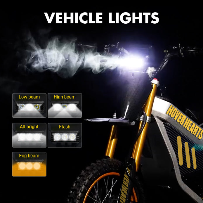 HoverHearts DZ009 Electric Dirt Bike 42MPH 3000W 48V/30AH LFP Electric Motorcycle