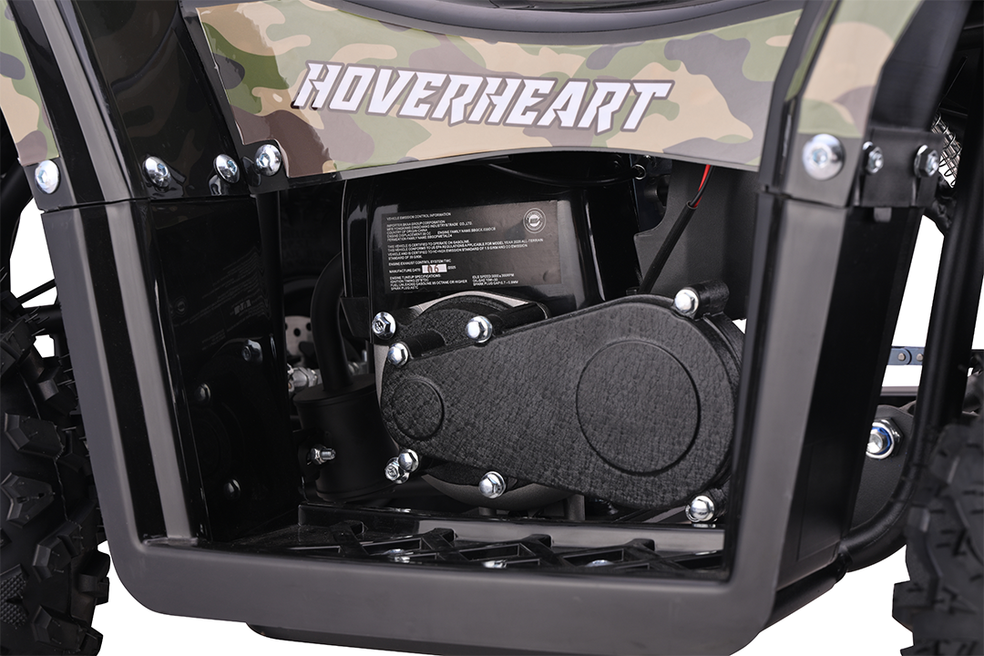 Gas-Power ATV/Quad for Age 6+, 40cc 4-Stroke Gas Powered Mini Motorcycle Speeds up to 15.5 MPH for Off-Road with Storage Box,Suspension, Disc Brake, 165 LBS Capacity
