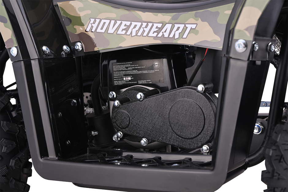 Gas-Power ATV/Quad for Age 6+, 40cc 4-Stroke Gas Powered Mini Motorcycle Speeds up to 15.5 MPH for Off-Road with Storage Box,Suspension, Disc Brake, 165 LBS Capacity