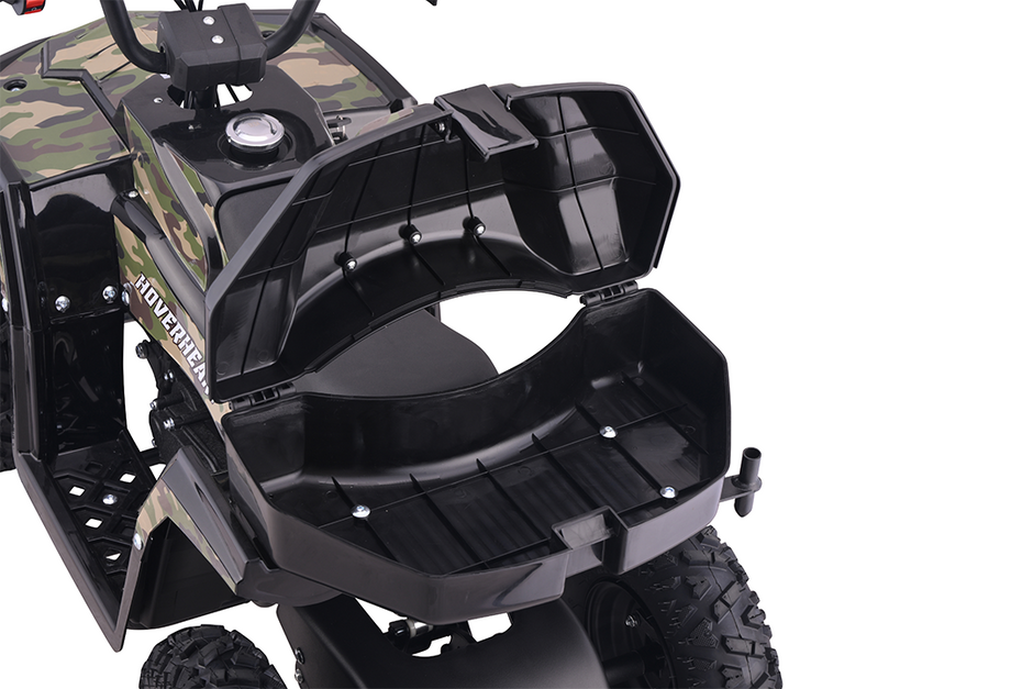 Gas-Power ATV/Quad for Age 6+, 40cc 4-Stroke Gas Powered Mini Motorcycle Speeds up to 15.5 MPH for Off-Road with Storage Box,Suspension, Disc Brake, 165 LBS Capacity