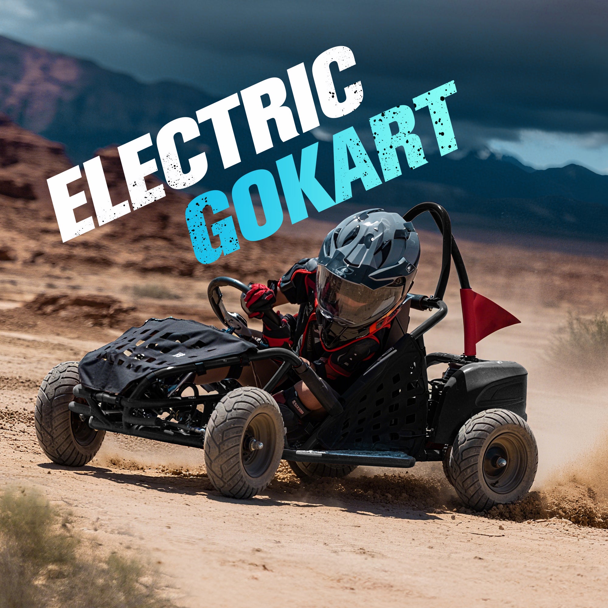 HoverHearts Electric Go Kart Parental Speed Control Top Speed 20 Mph