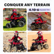 HoverHearts EA500-RA Off-road Electric Four-wheeled Motorcycle 500W 36V Powerful Electric ATV