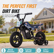 HoverHearts DZ006 Kids 2-in-1  Electric Balance Dirt Bike,  with Removable Training Wheels,  6.21 MPH Safe Speed