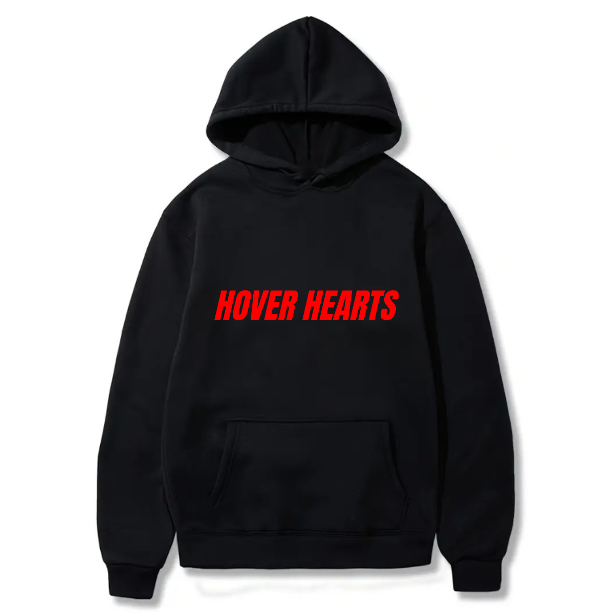Hover Hearts Hoodie 100% Cotton, Solid Color Kangaroo Pocket Hoodie