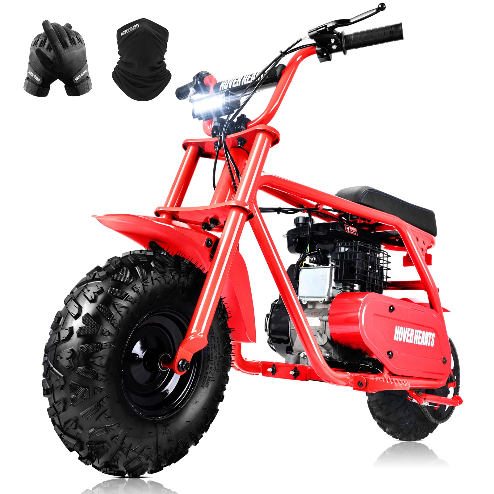 HoverHearts MB0001 Mini Bike 105CC 4-Stroke Gas Bike Max Speed 40 km/h
