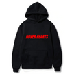 Hover Hearts Hoodie 100% Cotton, Solid Color Kangaroo Pocket Hoodie