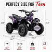 HoverHearts  XW-A01 40CC 4-Stroke Gas Powered ATV For Kids 15 MPH Max Top Speed