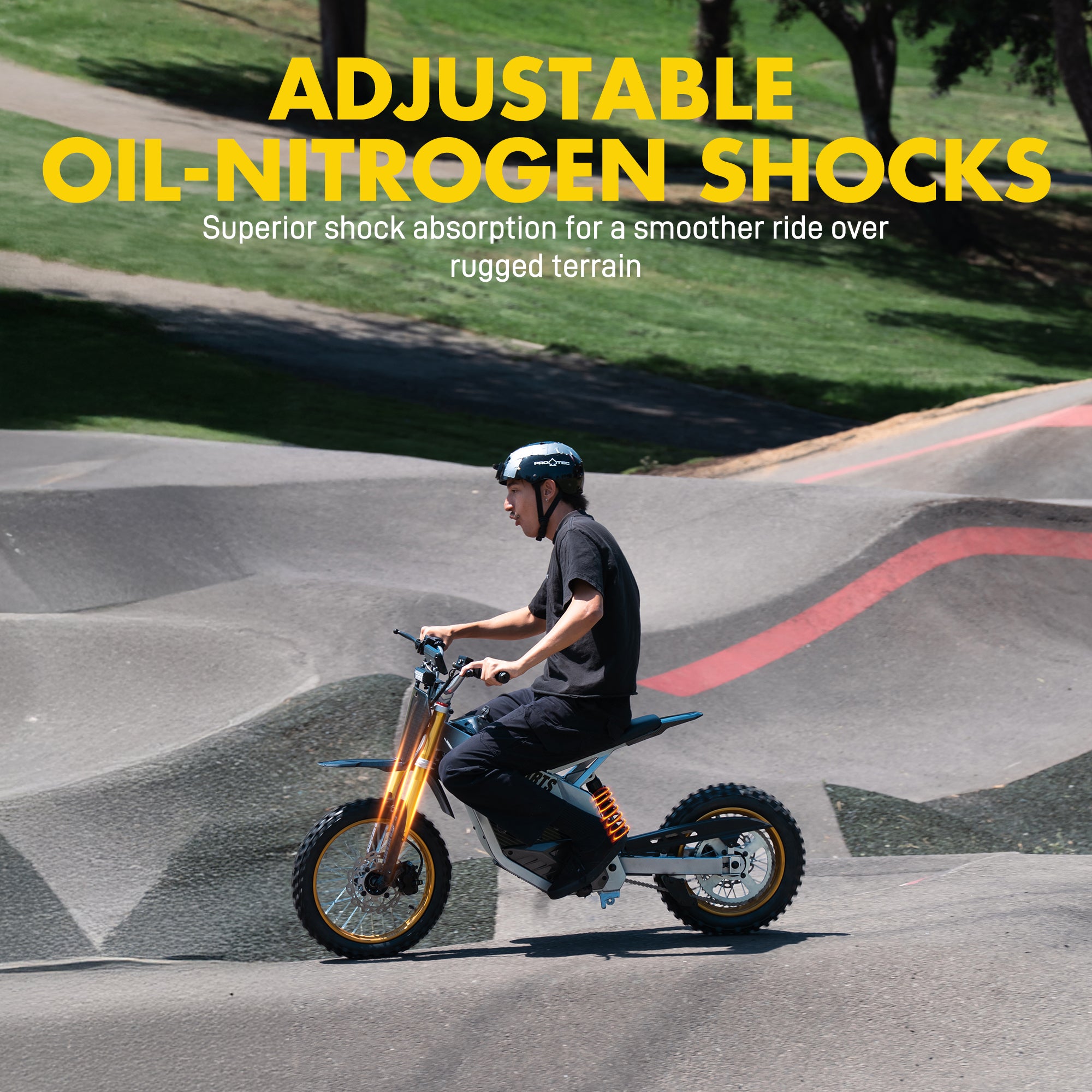 HoverHearts DZ009 Electric Dirt Bike 42MPH 3000W 48V/30AH LFP Electric Motorcycle