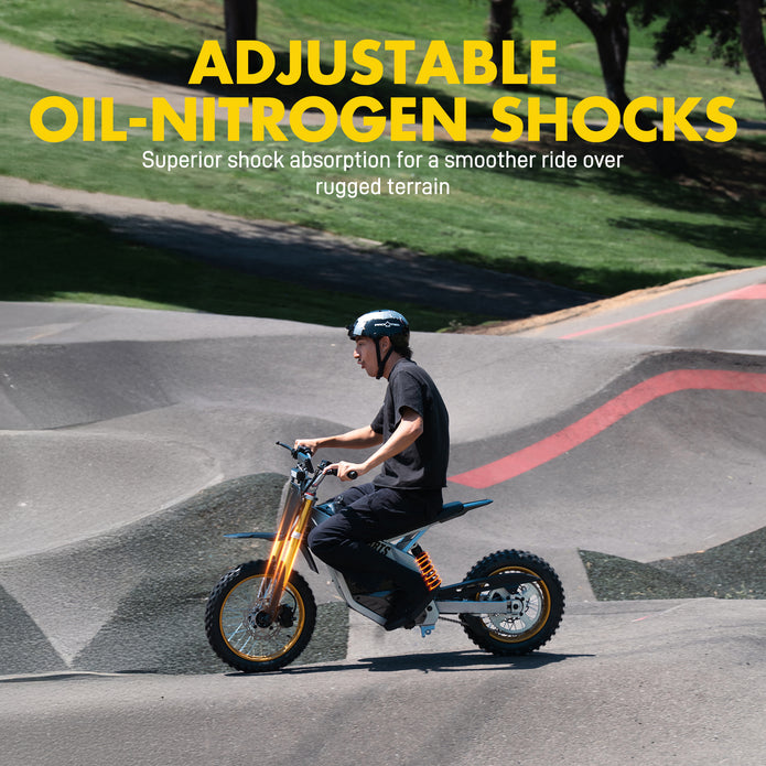 HoverHearts DZ009 Electric Dirt Bike 42MPH 3000W 48V/30AH LFP Electric Motorcycle
