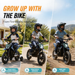 HoverHearts DZ006 Kids 2-in-1  Electric Balance Dirt Bike,  with Removable Training Wheels,  6.21 MPH Safe Speed