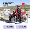 HoverHearts EA500-RA Off-road Electric Four-wheeled Motorcycle 500W 36V Powerful Electric ATV
