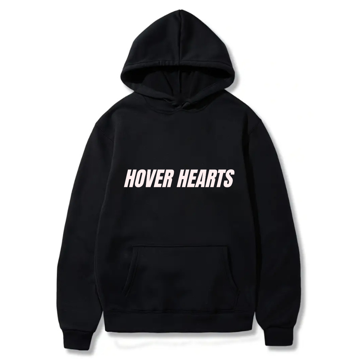 Hover Hearts Hoodie 100% Cotton, Solid Color Kangaroo Pocket Hoodie