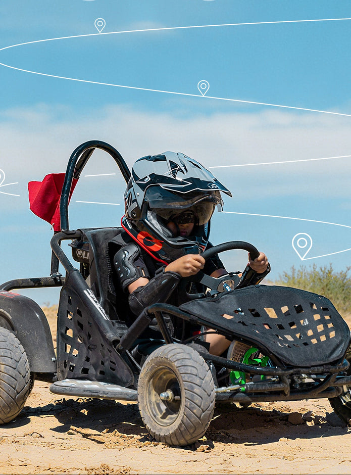 HoverHearts 79cc 1-Seater Gasoline Go-Kart, 4-Stroke 2.5HP, 13