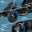 HoverHearts 79cc 1-Seater Gasoline Go-Kart, 4-Stroke 2.5HP, 13