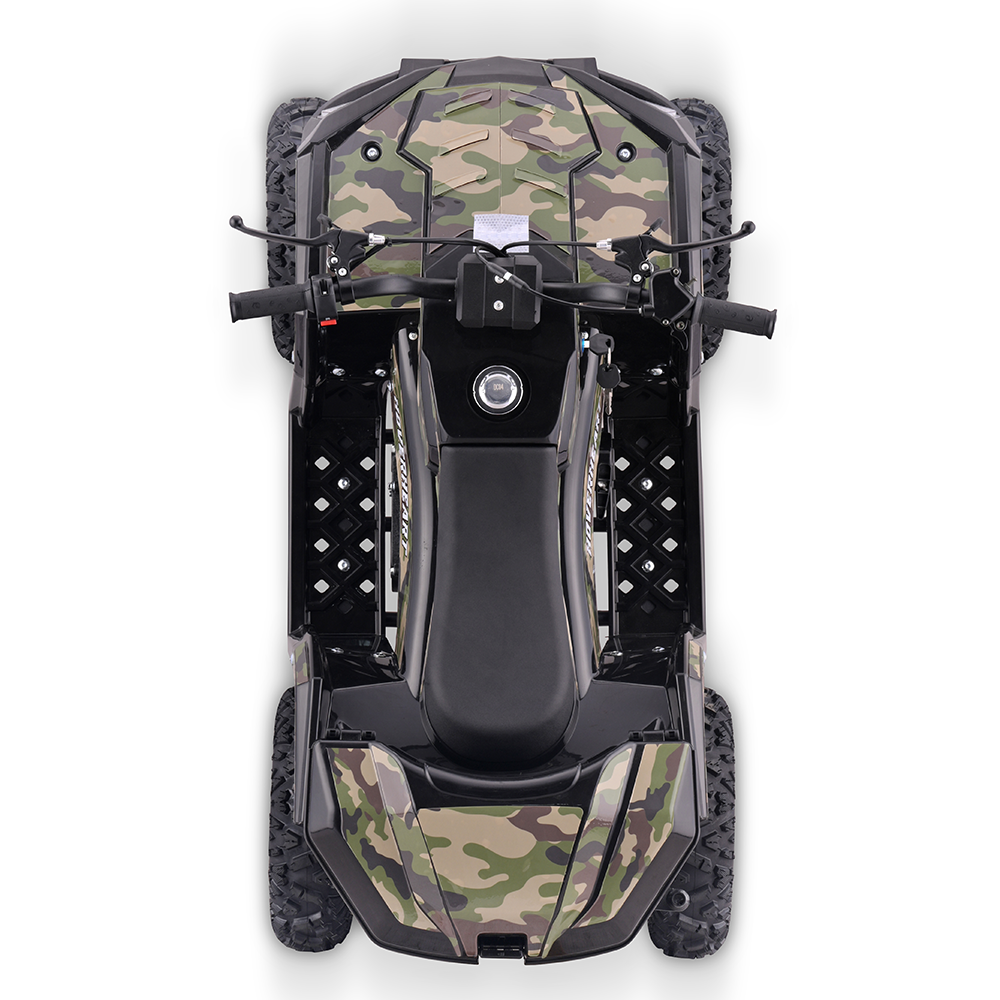 Gas-Power ATV/Quad for Age 6+, 40cc 4-Stroke Gas Powered Mini Motorcycle Speeds up to 15.5 MPH for Off-Road with Storage Box,Suspension, Disc Brake, 165 LBS Capacity