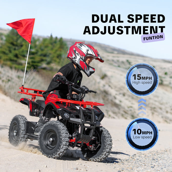 HoverHearts EA500-RA Off-road Electric Four-wheeled Motorcycle 500W 36V Powerful Electric ATV