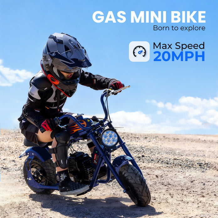 HoverHearts DB4S002 Mini Dirt Bike 39CC 4-Stroke Gas Bike EPA Approved