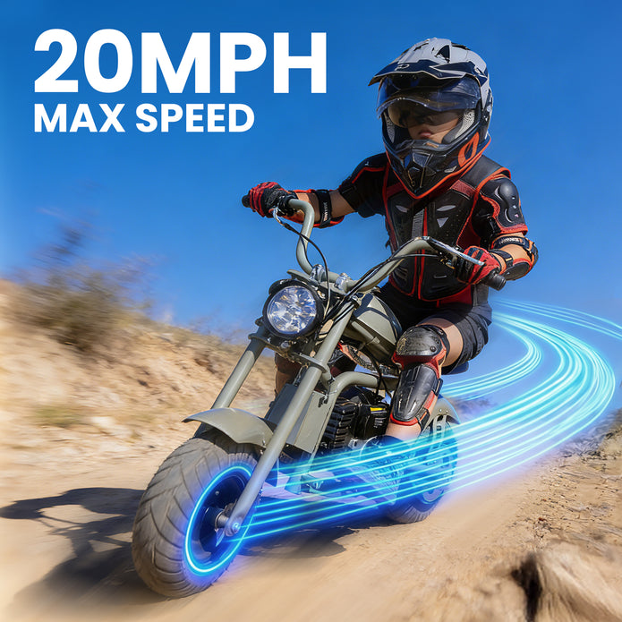 HoverHearts DB4S006 Mini Dirt Bike 39CC 4-Stroke Gas Bike EPA Approved