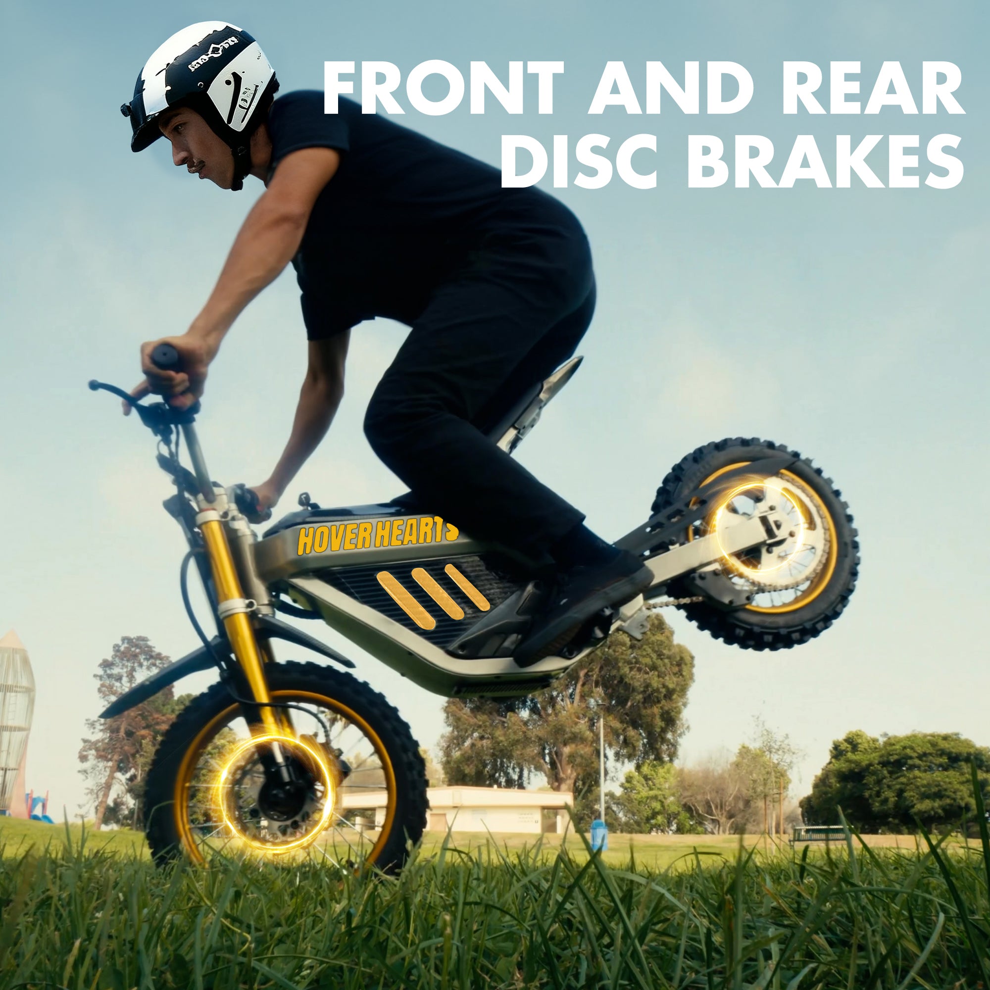 HoverHearts DZ009 Electric Dirt Bike 42MPH 3000W 48V/30AH LFP Electric Motorcycle