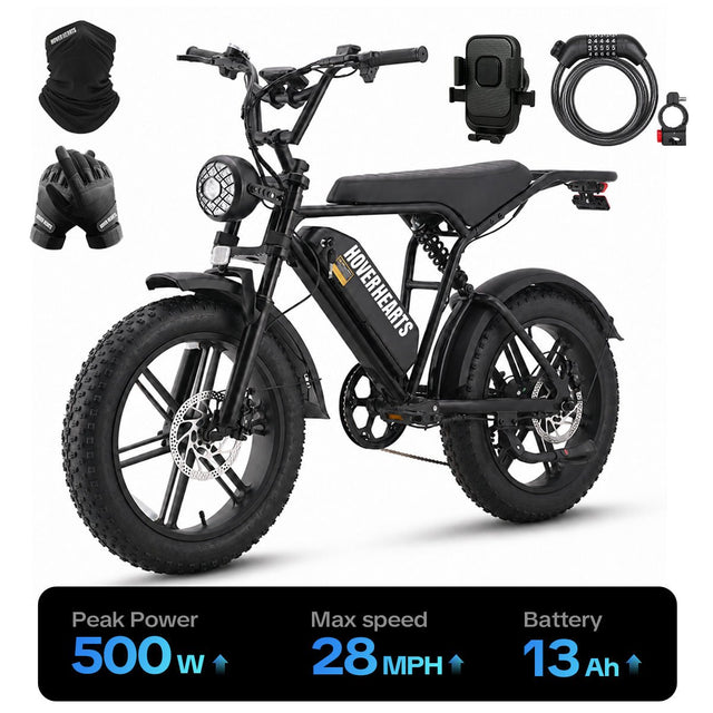 HoverHearts Eb-1 Electric Bike 7-Speed Transmission Top Speed 28MPH - HoverHearts