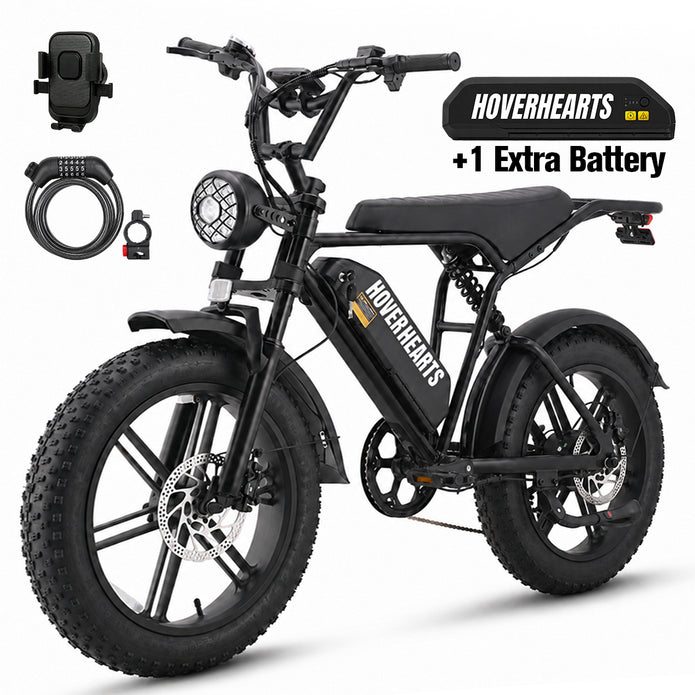 HoverHearts EB-1 Electric Bike 7-Speed Transmission Top Speed 28MPH