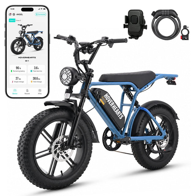 HoverHearts Eb-1 Electric Bike 7-Speed Transmission Top Speed 28MPH - HoverHearts