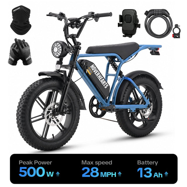 HoverHearts Eb-1 Electric Bike 7-Speed Transmission Top Speed 28MPH - HoverHearts