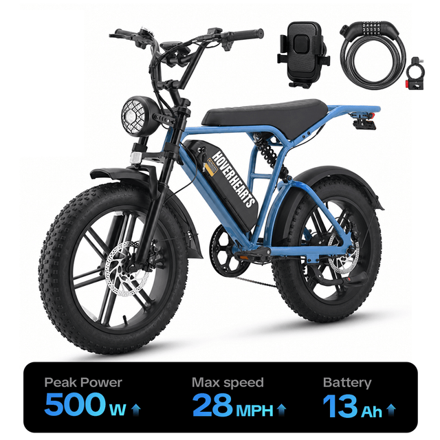 HoverHearts Eb-1 Electric Bike 7-Speed Transmission Top Speed 28MPH - HoverHearts