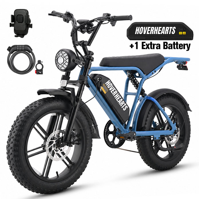 HoverHearts EB-1 Electric Bike 7-Speed Transmission Top Speed 28MPH