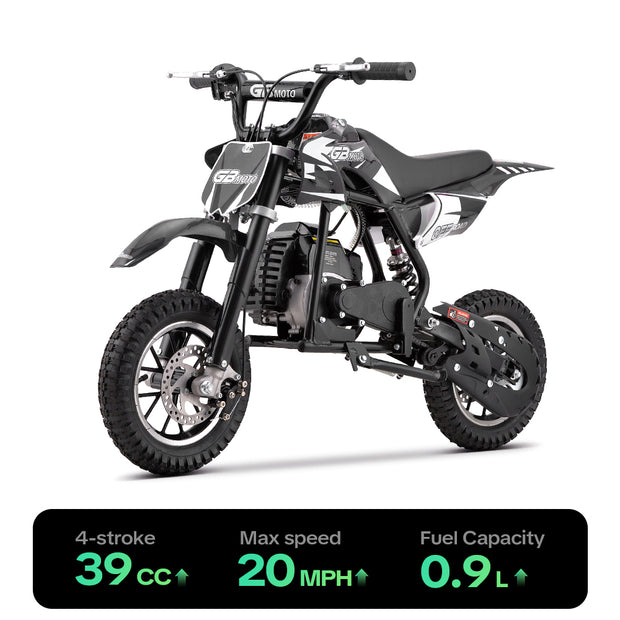 HoverHearts DB4S001 Mini Dirt Bike 4-Stroke Gas Bike Up to 20Mph, EPA Approved