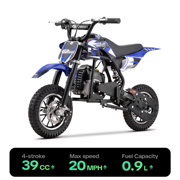 HoverHearts DB4S001 Mini Dirt Bike 4-Stroke Gas Bike Up to 20Mph, EPA Approved