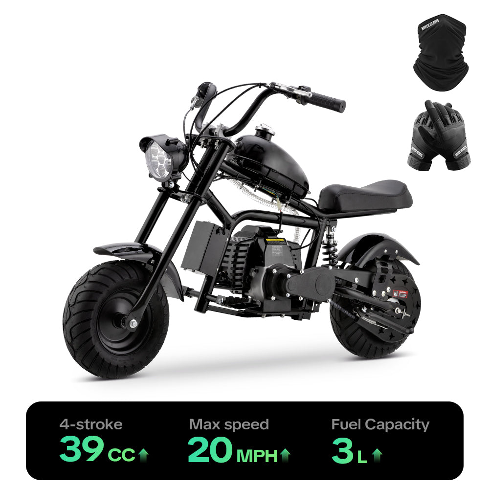 HoverHearts DB4S006 Mini Dirt Bike 39CC 4-Stroke Gas Bike EPA Approved