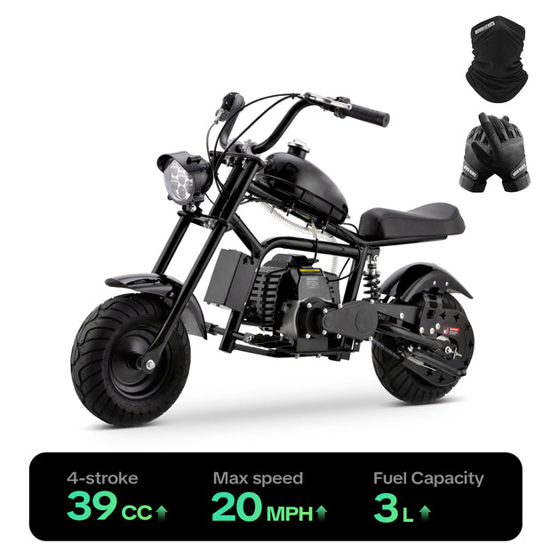 HoverHearts DB4S006 Mini Dirt Bike 39CC 4-Stroke Gas Bike EPA Approved