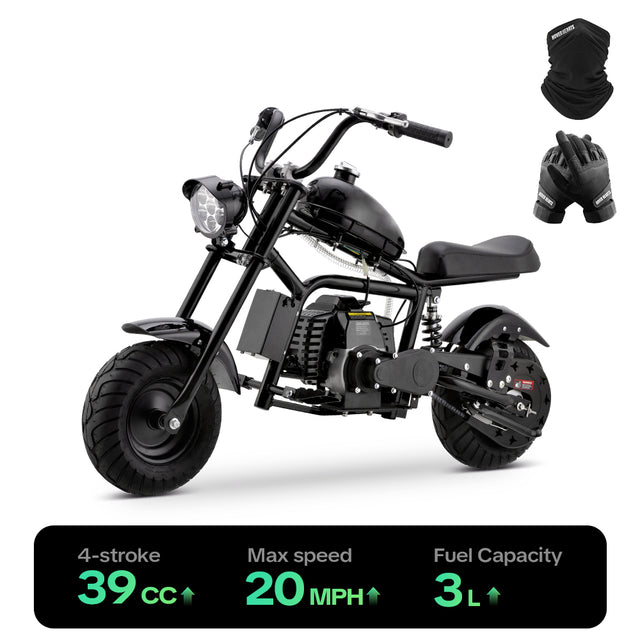 HoverHearts DB4S006 Mini Dirt Bike 39CC 4-Stroke Gas Bike EPA Approved