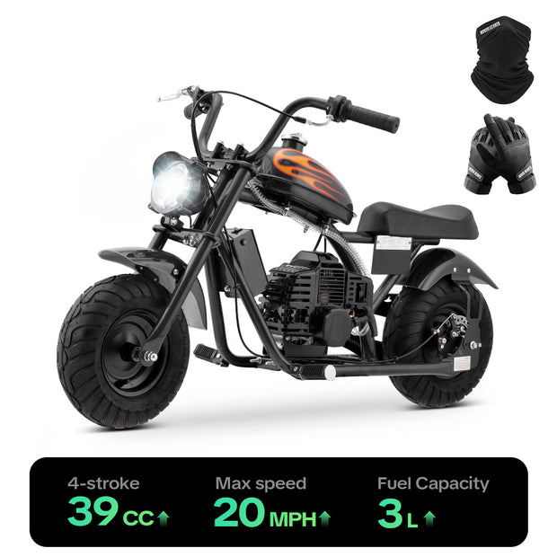 HoverHearts DB4S002 Mini Dirt Bike 39CC 4-Stroke Gas Bike EPA Approved