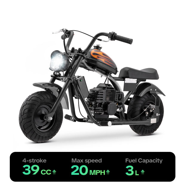HoverHearts DB4S002 Mini Dirt Bike 39CC 4-Stroke Gas Bike EPA Approved
