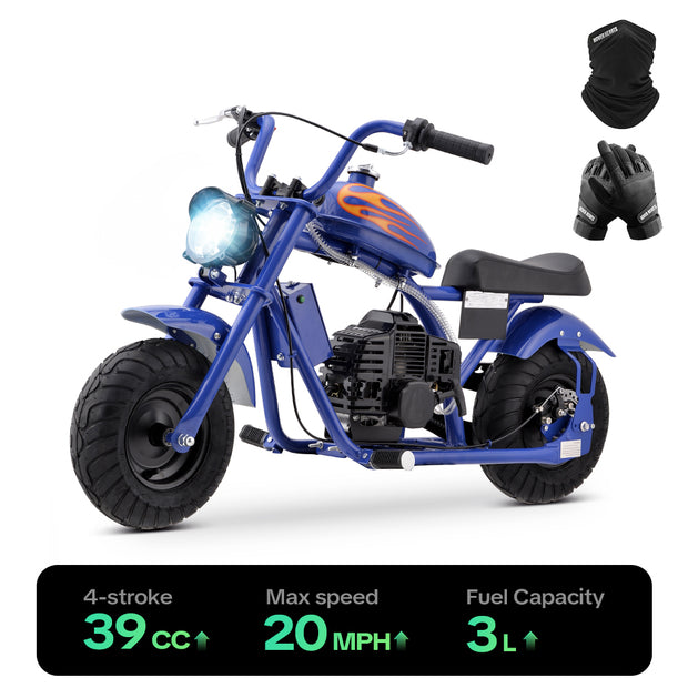 HoverHearts DB4S002 Mini Dirt Bike 39CC 4-Stroke Gas Bike EPA Approved