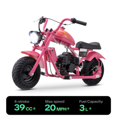HoverHearts DB4S002 Mini Dirt Bike 39CC 4-Stroke Gas Bike EPA Approved