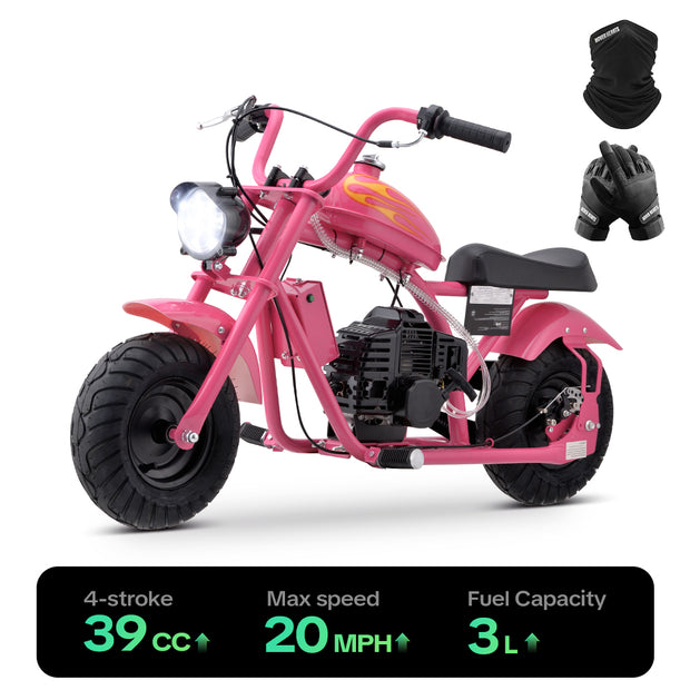 HoverHearts DB4S002 Mini Dirt Bike 39CC 4-Stroke Gas Bike EPA Approved