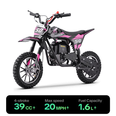 HoverHearts DB4S004 Gas Dirt Bike 4-Stroke Gas Bike No Oil Mix Required