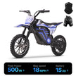 HoverHearts DZ008 Electric Dirt Bike 18 MPH (Max Speed) E-Bike Max Load 165 LBS