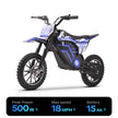 HoverHearts DZ008 Electric Dirt Bike 18 MPH (Max Speed) E-Bike Max Load 165 LBS