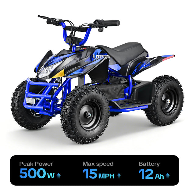 HoverHearts EA500-AN Electric ATV 500W 36V Four-wheeled Electric Motorcycle 10-15MPH Safety Speed