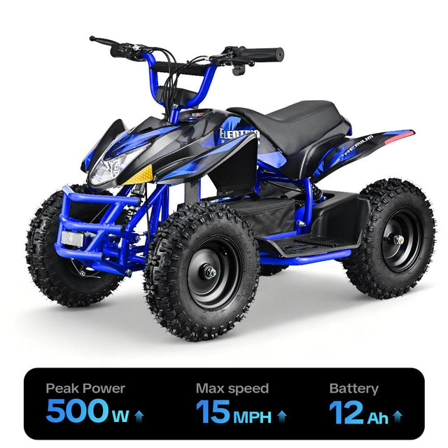 HoverHearts EA500-AN Electric ATV 500W 36V Four-wheeled Electric Motorcycle 10-15MPH Safety Speed - HoverHearts